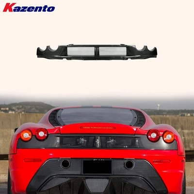 For Ferrari F430 430 05-09 1K Carbon Fiber Rear Bumper Garnish Replacement - Image 1 of 4