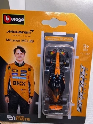 OSCAR PIASTRI - MCL39 - 1:64 - CARDADO Foto 1 de 4