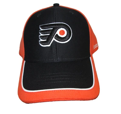 New Men's NHL Philadelphia Flyers Embroidered Adjustable Reebok Cap hat OSFA - Image 1 of 3