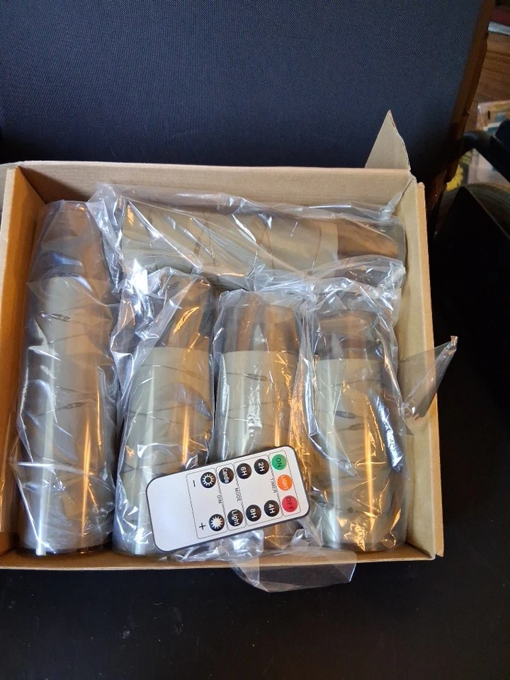 Luma Set of 5 Flameless Candles with Remote & Timer, Battery Operated Candles - Image 1 of 1