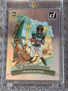 2025 Panini Donruss Rookie DOWNTOWN Travis Hunter #13 RC SSP Jaguars - Picture 1 of 2