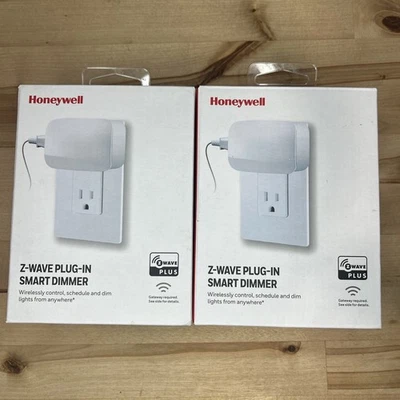 2 Honeywell Z-Wave Plug-In Smart Dimmer 39336 White Lot Of Two - Image 1 of 4