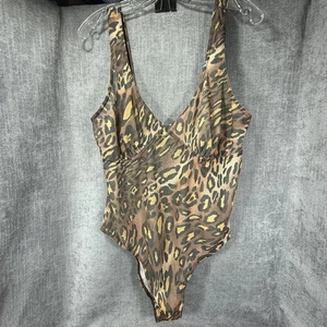 Traje de baño de una pieza bronceado marca Kiniki soporte top leopardo mujer 18 Inglaterra - Imagen 1 de 13