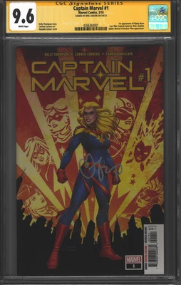 Captain Marvel #1 CGC 9.6 SS (Marvel Comics March 2019) - Image 1 of 2