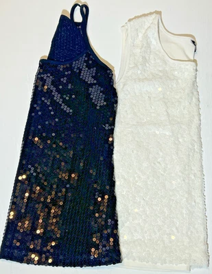 Lote de 2 tops de lentejuelas - Camiseta sin mangas negra 'Lily White' y camisola blanca 'George' Foto 1 de 4