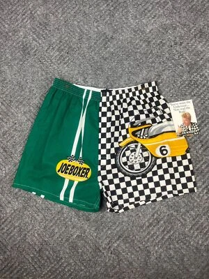 Vintage 90's Joe Boxer Boxers Mens Medium Green Race Motorcycle Adult NWT - Image 1 of 4