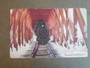 Postcard H38256 Snow Sheds in the Sierra Mountains Pacific Railroad c-1907-15 - Picture 1 of 2