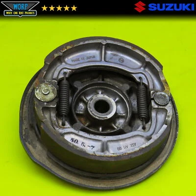 Suzuki RM250 RM 125 250 400 1978 tambor delantero placa de freno zapatas Foto 1 de 4