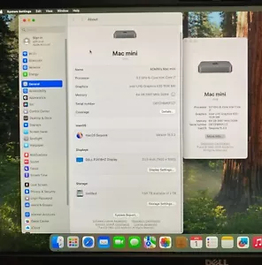 2018 Apple Mac Mini 6 Core i7-8700B/64GB RAM/2TB SSD SEQUOIA C07CF0MKPJJ9 - Picture 1 of 4