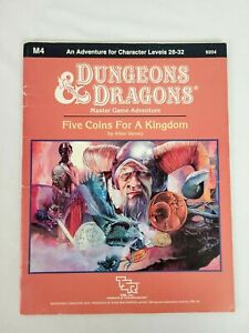 Dungeons & Dragons Master Adventure M4 Five Coins For A Kingdom 1987 TSR 9204