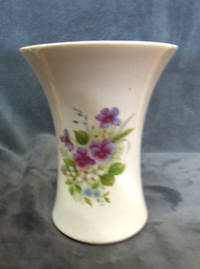 1 Vase Porzellan, "Bavaria Creidling", Blumenmotiv