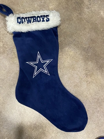 Dallas Cowboys Christmas Stocking Forever Collectibles NFL FOOTBALL Blue White Cover