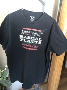 Mens American Living Rascal Flatts 2009 Unstoppable Tour T-Shirt size XL EUC! - Picture 1 of 3