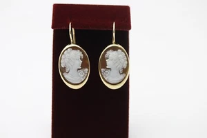 Vintage Wempe by Kim Cammeo/Kamee Ohrstecker 18k Gelbgold ca. 12,45g - Bild 1 von 7