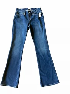 GAP 1969 LONG & LEAN MID RISE FLARE BOOTCUT JEANS DARK INDIGO WOMEN’S SZ 25R NWT - Picture 1 of 9