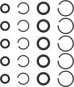 5 Set 3/8"" e 5 Set 1/2"" Chiave Chiave Impressionante Clip Presa con O-Ring - Foto 1 di 12