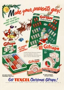 1948 Texcel Christmas take Make Your Presents Gay vtg ad NEW poster 18x24 - Picture 1 of 1