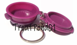 Tupperware Keychain Mini SmartSteamer Steamer Rhubarb Purple Novelty Key Chain - Picture 1 of 2
