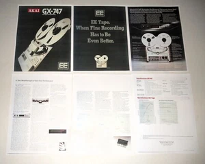 Folleto estéreo Akai Open Carrete to Reel GX-747 EE '82 6 páginas, artículo, especificaciones, información - Imagen 1 de 3