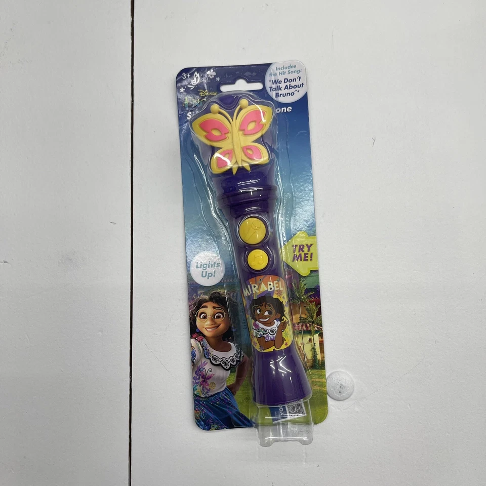 Encanto "We Don't Talk About Bruno" Sing Along Microphone Disney Toy Lights Up