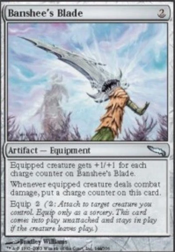 MTG - Banshee's Blade - Mirrodin - NM, English Magic FLAT RATE SHIP - Image 1 of 1