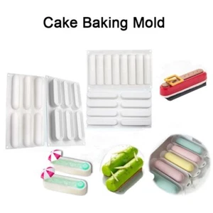 Silicone Mousse Cake Mold Oval Baking Mould New Pastry Mold Party - Picture 1 of 21