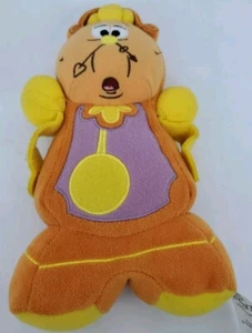 Disney Beauty and The Beast 7.5" Cogsworth Clock Plush Stuffed Toy Lovey Display - Picture 1 of 5
