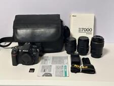 Nikon DSLR D7000 with 3 Camera Lenses SD card 971254