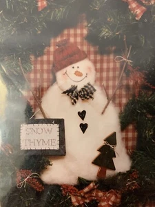 Lo último Tomillo de Cacao y Nieve Muñeco de Nieve Costura Artesanía Patrón Navidad Receta Soporte - Imagen 1 de 3