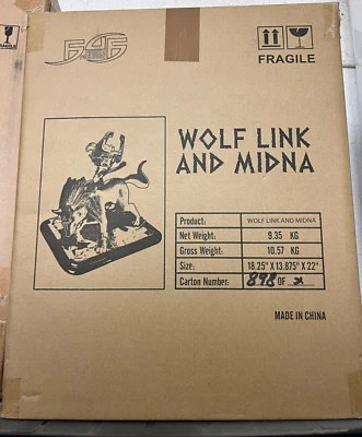 Wolf Link and Midna First 4 Figures Statue F4F Zelda Twilight Princess NEW! RARE - Image 1 of 4