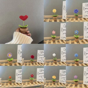 1 pieza Ramo Tejer Tulipanes Decoración Regalo Creativo Hecho a Mano Tejido a Mano - Imagen 1 de 28