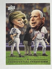 2008 Upper Deck Presidential Predictors Hillary Clinton/John McCain #PP-14A