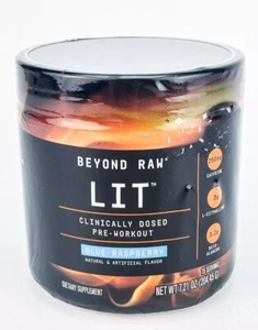 Beyond Raw Lit Af Pre Workout Blue Raspberry 15oz - Picture 1 of 2