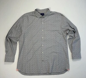 Tommy Bahama Men’s XL Grey Floral Button Down Shirt Modern Classic Casual Preppy - Picture 1 of 9