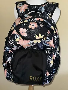 ROXY Backpack School Bag Women’s Girls Floral Tropical Multicolor NWT - Picture 1 of 14