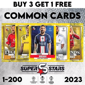 TOPPS FOOTBALL SUPERSTARS 2022-23 2022/23 22/23 COMMON CARDS #1 - #200