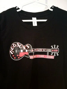 Hudson's On Mercer Live Music Studio Lessons Youth Med T-Shirt Dripping Sprg TX - Picture 1 of 3