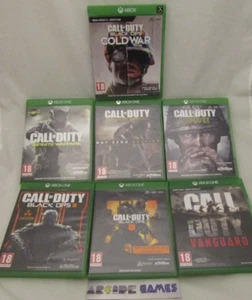 LOT 7 JEUX MICROSOFT XBOX ONE CALL OF DUTY VANGUARD COLD WAR BLACK OPS WWII AW - Imagen 1 de 3