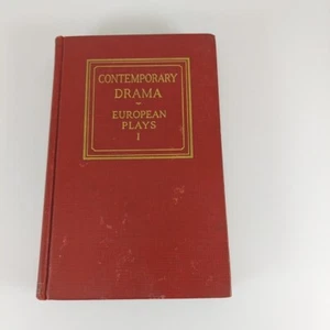 Contemporary Drama European Plays I, Watson & Pressey 1931 Scribner's HC - Picture 1 of 12