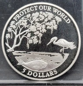 1993 Fidschi 5 Dollar - Schützen Sie unsere Welt - Bild 1 von 4