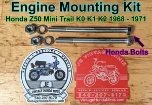 Hardware - Honda Engine Mount Bolt Kit - Honda Z50 Z50a K0 K1 K2 Mini Trail - Picture 1 of 6
