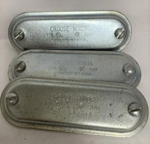 Lote de 3 - Crouse-Hinds 370 cubierta corporal de conducto de 1 pulgada #13039 - Imagen 1 de 6