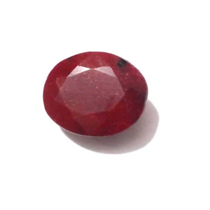 13.10 Crt Fabulous Red Ruby Faceted Oval Shape Nice Loose Gemstone For Jewelry - Picture 1 of 9