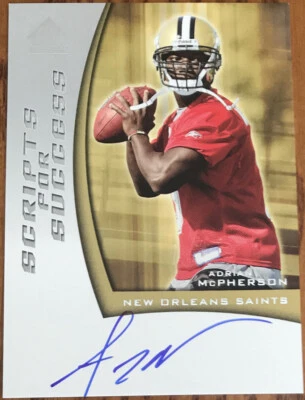 2005 SP Authentic Scripts For Success Autographs Adrian McPherson SS-AM - Image 1 of 2
