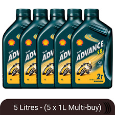 Shell Advance SX 2t 2 Stroke Mineral Motorcycle Engine Oil 1 Litre 1l