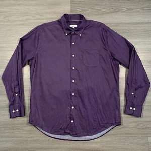 Peter Millar Crown Sport Shirt Herren XL lila Knopfleiste Baumwolle langarm - Bild 1 von 9