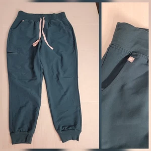 Figs Scrub Pants Damen Large Petite LP grün Zamora Jogginghose hoher Bund PO #4911 - Bild 1 von 12