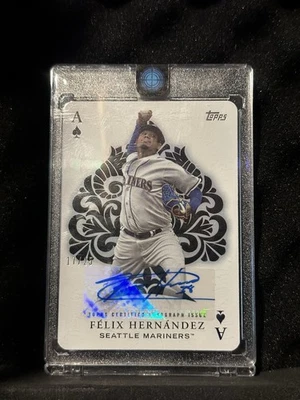 2023 Topps All Aces Félix Hernández Autografiado #AA-44/25 - Raro SP Mariners Foto 1 de 2