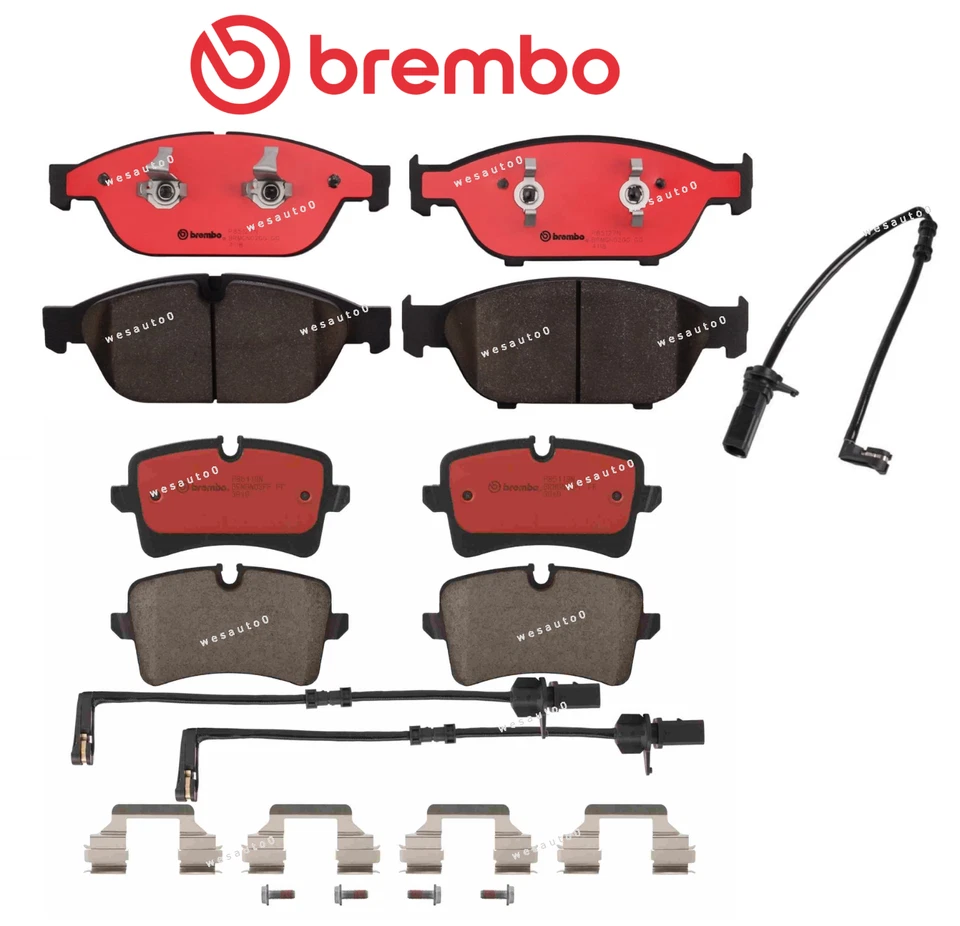Front & Rear Brake Pad OES Ceramic +Sensor for Audi A6 / A6 Quattro / A7 Quattro - Image 1 of 1