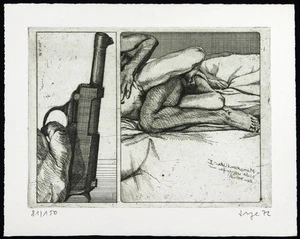 "Nicht alle treffen nur den Feind", 1972. Peter SORGE (1937-2000 D) handsigniert - Bild 1 von 3